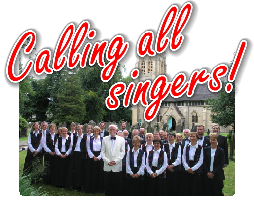 Calling all singers! Please come along to our Open Rehearsal! The Huddersfield Singers outside St Paul's, Armitage Bridge (from the front of the 2006 Calendar)