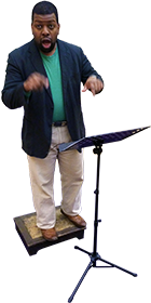 Alex Douglas conducting [Photo: Richard Hallas]