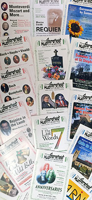Programme booklets from the mid-2000s [Photo: Richard Hallas]